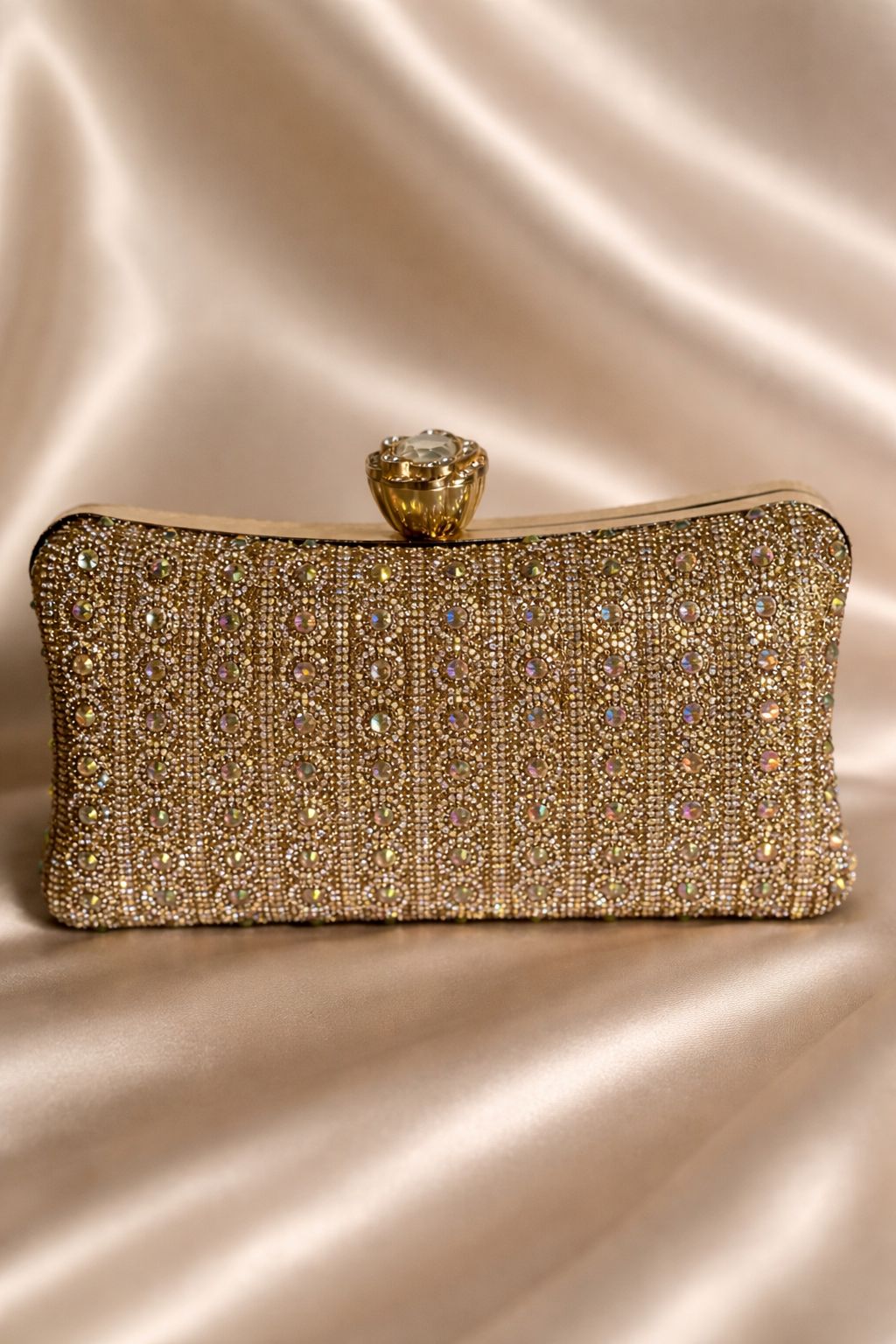Golden Crystal Clutch